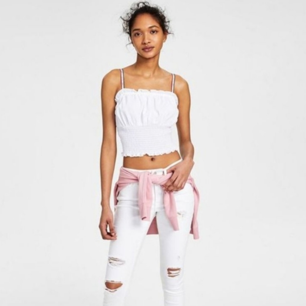 NWOT - Smocked Crop Top